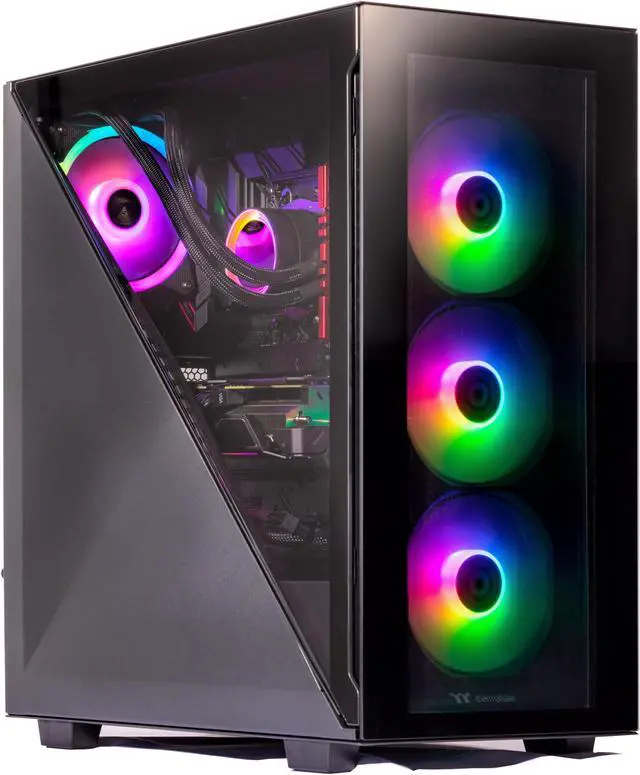 Velztorm Black Gladio Custom Built Gaming PC (AMD Ryzen 9 5900X 32GB RAM 512GB PCIe SSD + 2TB HDD (3.5) Radeon RX 6900 XT Wifi 1xUSB 3.2 4xUSB 3.1 2xUSB 3.0 1xHDMI Win 10 Home)