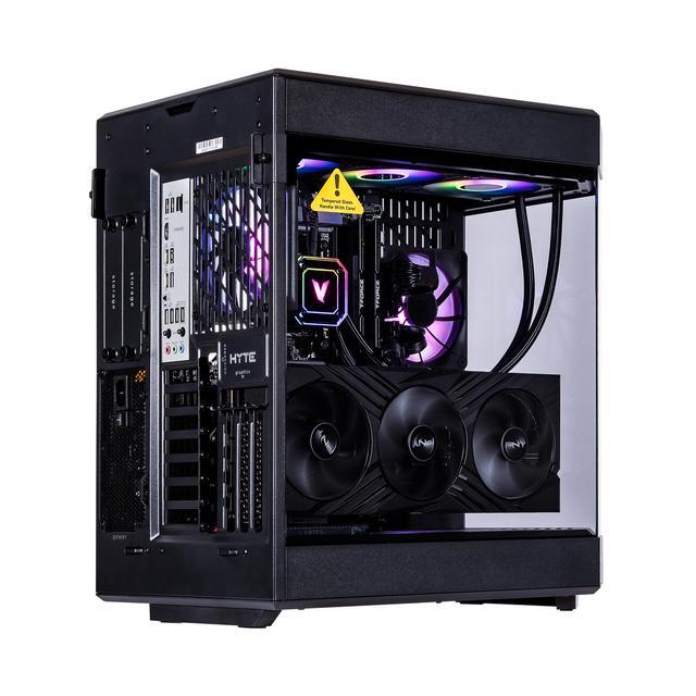 Velztorm Black Praetix 3D Gaming Desktop PC (AMD Ryzen 7 9800X3D GeForce RTX 5080 64GB DDR5 2TB PCIe SSD + 6TB HDD RGB Fans 360mm AIO 1000W PSU WiFi 7 Bluetooth 5.4 RJ-45 HDMI Win 11 Pro)