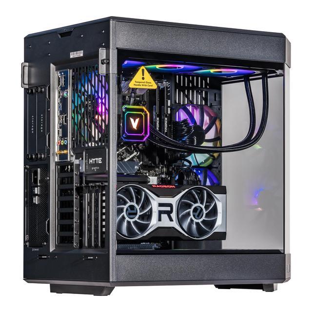 Velztorm Black Praetix Custom Built Gaming Desktop PC (Intel I9-14900K AMD Radeon RX 9060 XT 64GB DDR5 2TB PCIe SSD RGB Fans 360mm AIO 1000W PSU WiFi 6E Bluetooth 5.2 RJ-45 Win 11 Pro)
