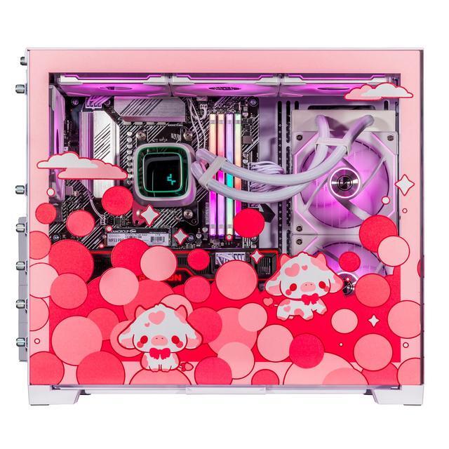 Velztorm Bubble Cow Custom Built Gaming Desktop PC (AMD Ryzen 7 5700X AMD Radeon RX 9060 XT 64GB DDR4 2TB PCIe SSD + 6TB HDD RGB Fans 240mm AIO 850W PSU WiFi 5 Bluetooth 5.0 Win 11 Home)