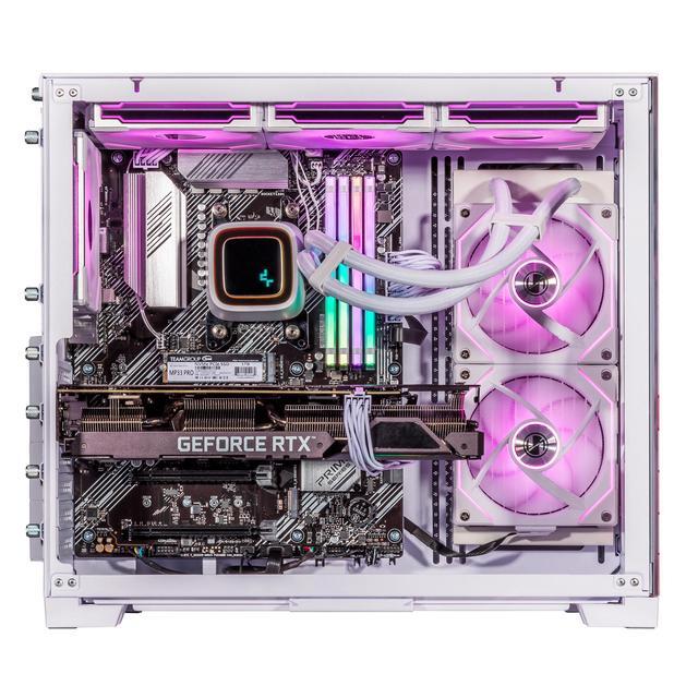 Velztorm Bubble Cow Custom Built Gaming Desktop PC (AMD Ryzen 7 5700X GeForce RTX 5070 16GB DDR4 1TB PCIe SSD + 2TB HDD RGB Fans 240mm AIO 850W PSU WiFi 5 Bluetooth 5.0 RJ-45 Win 11 Pro)