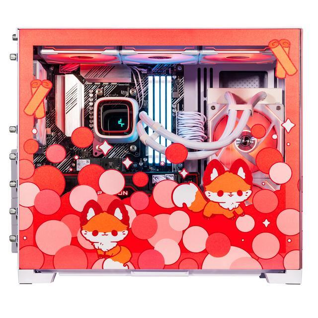 Velztorm Cinnamon Fox Custom Built Gaming Desktop PC (AMD Ryzen 7 5700X AMD Radeon RX 9060 XT 64GB DDR4 2TB PCIe SSD + 6TB HDD RGB Fans 240mm AIO 850W PSU WiFi 5 Bluetooth 5.0 Win 11 Home)
