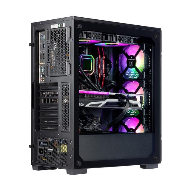 Velztorm Ferrux Custom Built Gaming Desktop PC Black (AMD Ryzen 9 - 5900X 12-Core 16GB RAM 1TB PCIe SSD + 1TB HDD (3.5) Radeon RX 6900 XT Wifi 2xUSB 3.0 1xHDMI 1 Display Port (DP) Win 10 Home)