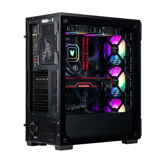 Velztorm Ferrux II Custom Built Gaming Desktop PC (Intel I9-12900K AMD Radeon RX 9060 XT 64GB DDR4 2TB PCIe SSD RGB Fans 240mm AIO 750W PSU WiFi 6 Bluetooth 5.1 RJ-45 Win 11 Pro)