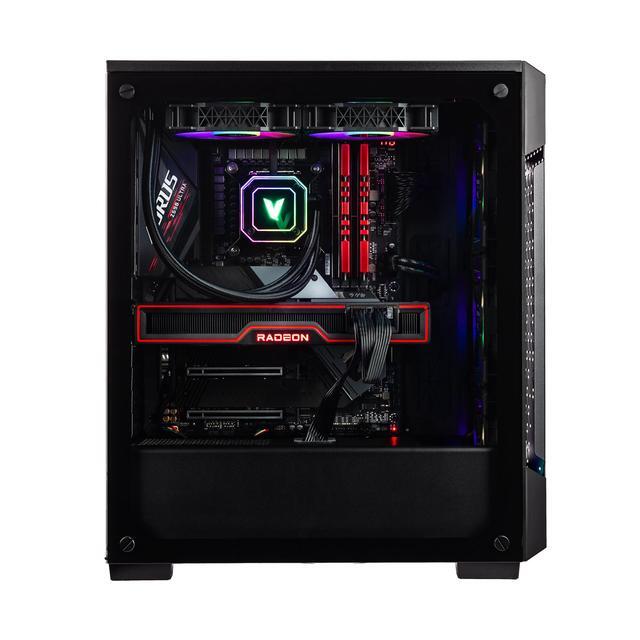 Velztorm Ferrux II Custom Built Gaming Desktop PC (Intel I9-12900K AMD Radeon RX 9060 XT 32GB DDR4 2TB PCIe SSD + 1TB HDD RGB Fans 240mm AIO 750W PSU WiFi 6 Bluetooth 5.1 RJ-45 Win 11 Pro)