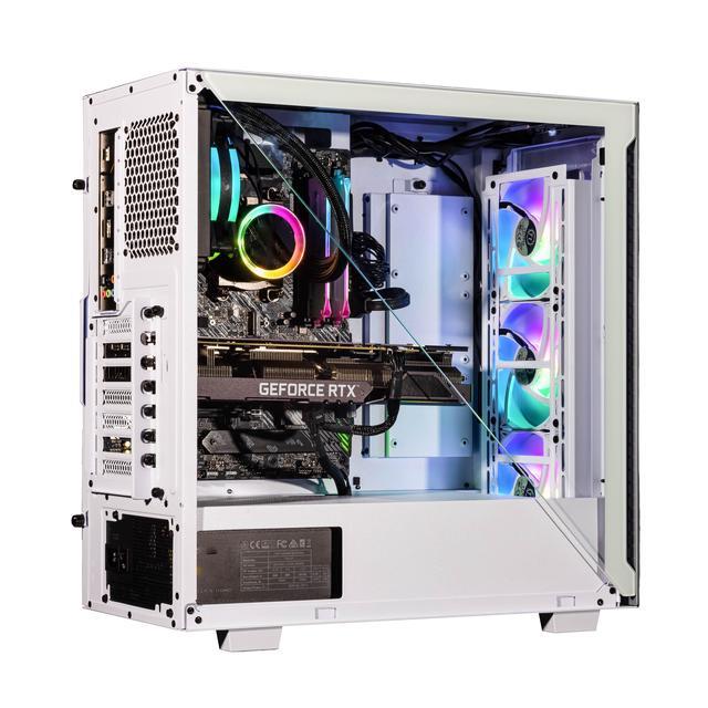 Velztorm Gladio Custom Built Gaming Desktop PC White (AMD Ryzen 9 - 5900X 12-Core 16GB RAM 1TB PCIe SSD + 1TB HDD (3.5) NVIDIA GeForce GTX 1050Ti Wifi Bluetooth 2xUSB 3.0 1xHDMI Win 10 Home)