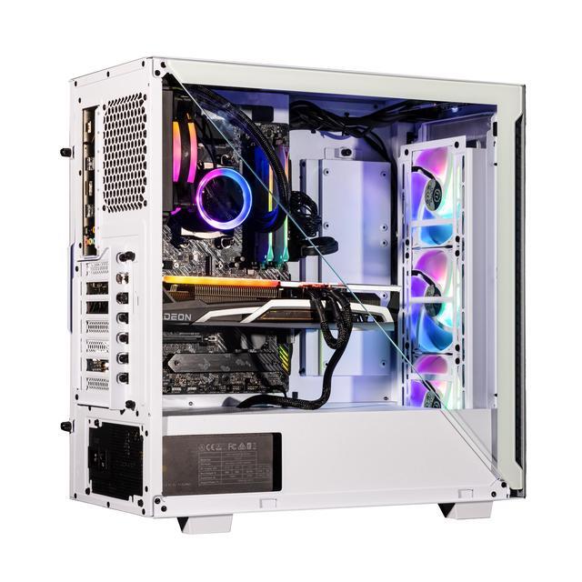 Velztorm Gladio Custom Built Powerful Gaming Desktop PC White (AMD Ryzen 9 5900X 12-Core 16GB RAM 1TB PCIe SSD + 1TB HDD (3.5) Radeon RX 6900 XT Wifi Bluetooth 2xUSB 3.0 1xHDMI Win 10 Home)