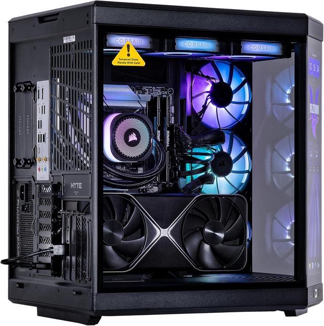 Velztorm LCD Black Praetix Custom Built Gaming Desktop PC (Intel I9-14900K Radeon RX 9070 XT 32GB DDR5 2TB PCIe SSD RGB Fans 360mm AIO 1000W PSU WiFi 6E Bluetooth 5.2 RJ-45 Win 11 Pro)