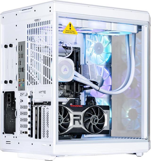 Velztorm LCD Praetix Custom Built Y70 Touch Gaming Desktop PC (Intel I9-14900K Radeon RX 9070 XT 32GB DDR5 2TB PCIe SSD RGB Fans 360mm AIO 1000W PSU WiFi 6 Bluetooth 5.2 RJ-45 Win 11 Pro)