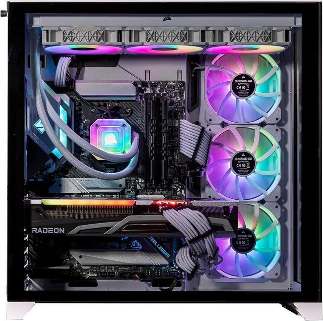 Velztorm Lux CTO Gaming Desktop PC Liquid-Cooled (AMD Ryzen 9-5950X 16-Core 128GB DDR4 4TB PCIe SSD+6TB HDD (3.5) Radeon RX 6900 XT 16GB AC WiFi 360mm AIO RGB Fans 1000W PSU Win 10 Pro)
