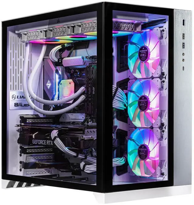 Velztorm Lux Gaming Desktop PC (AMD Ryzen 9 5950X GeForce RTX 5070 16GB DDR4 1TB PCIe SSD + 2TB HDD 360mm AIO 1000W PSU RJ-45 1 Display Port HDMI Win 11 Pro)