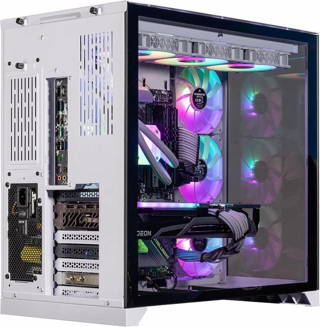 Velztorm Lux Gaming Desktop PC (AMD Ryzen 9 5950X Radeon RX 9070 XT 32GB DDR4 2TB PCIe SSD + 2TB HDD 360mm AIO 1000W PSU RJ-45 1 Display Port HDMI Win 11 Pro)