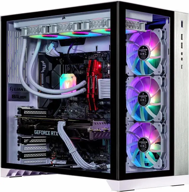 Velztorm Lux Lyte Custom Built Gaming Desktop PC (AMD Ryzen 9 - 5900X GeForce RTX 5070 Ti 32GB DDR4 2TB PCIe SSD 360mm AIO 1000W PSU WiFi 5 Bluetooth 5.0 RJ-45 1 Display Port Win 11 Pro)