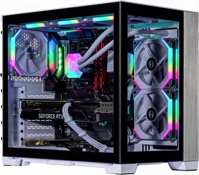 Velztorm Mini Lux Gaming Custom Desktop (AMD Ryzen 9 5950X 16-Core GeForce RTX 3050 16GB RAM 2x1TB PCIe SSD (2TB) Wifi USB 3.2 HDMI Display Port Win 10 Home)