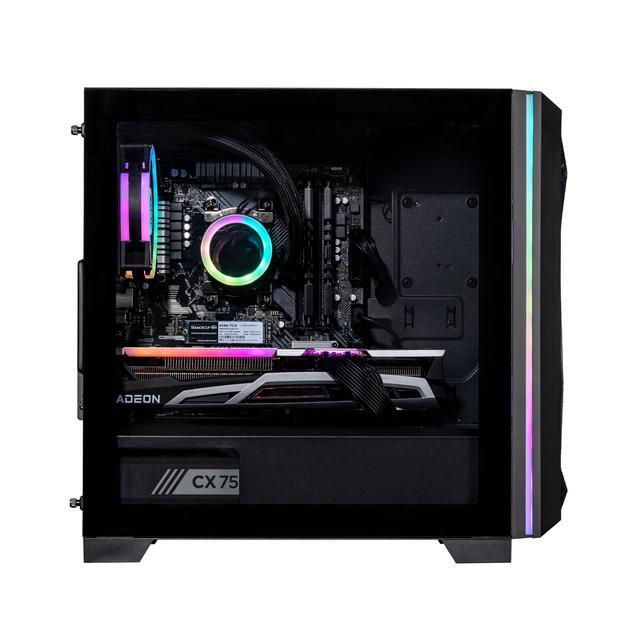 Velztorm Mini Pilum Custom Built Gaming Desktop PC (AMD Ryzen 7 5700X Radeon RX570 8G 32GB DDR4 2TB PCIe SSD 120mm AIO 750W PSU WiFi 4 RJ-45 HDMI Win 11 Home)