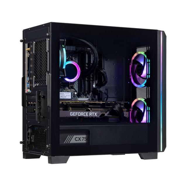 Velztorm Mini Pilum Custom Built Gaming Desktop PC (AMD Ryzen 7 5700X GeForce RTX 5060 32GB DDR4 1TB PCIe SSD + 2TB HDD 120mm AIO 750W PSU WiFi 4 RJ-45 HDMI Win 11 Home)