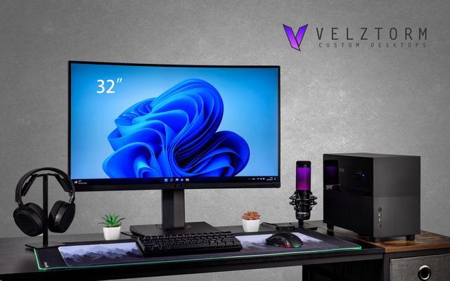 Velztorm Natalix Mini ITX Gaming Desktop PC (AMD Ryzen 7 - 5800X 8-Core GeForce GTX 1050 Ti 4GB 16GB DDR4 1TB PCIe SSD + 1TB HDD (2.5) 240 Mm AIO RGB Fans 750W PSU AC WiFi BT W10H) VELZ0050