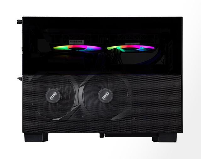 Velztorm Natalix Mini ITX Gaming Desktop PC (AMD Ryzen 7 - 5800X 8-Core GeForce GTX 1050 Ti 4GB 16GB DDR4 1TB PCIe SSD + 1TB HDD (2.5) 240 Mm AIO RGB Fans 750W PSU AC WiFi BT W10H) VELZ0050