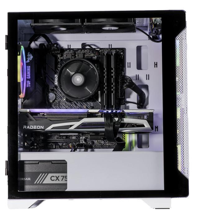 Velztorm Nix Custom Built Gaming Desktop PC Snow White (AMD Ryzen 5 5600X 6-Core 16GB RAM 512GB SATA SSD Radeon RX 6900 XT 1xUSB 3.2 3xUSB 3.0 1xHDMI Win 10 Home)