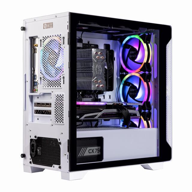 Velztorm Nix Gaming Desktop PC (AMD Ryzen 5 5600X AMD Radeon RX 9060 XT 64GB DDR4 2TB PCIe SSD + 2TB HDD 750W PSU RJ-45 HDMI Win 11 Pro)