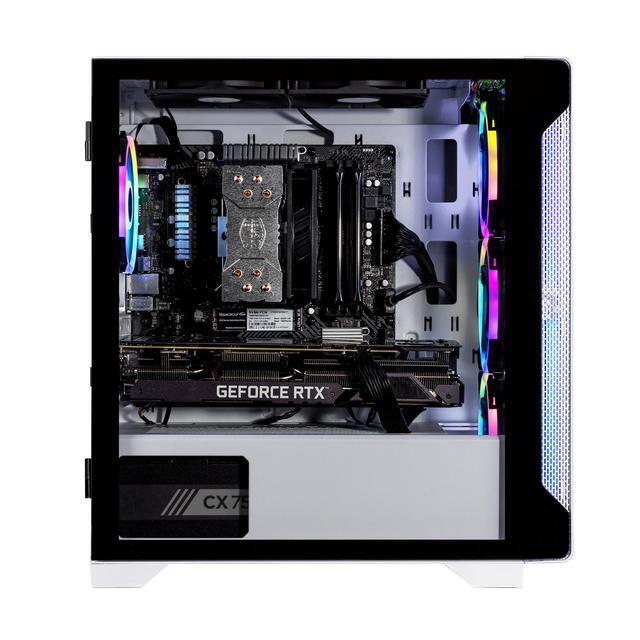 Velztorm Nix Gaming Desktop PC (AMD Ryzen 5 5600X GeForce RTX 5070 Ti 64GB DDR4 2TB PCIe SSD + 2TB HDD 750W PSU RJ-45 HDMI Win 11 Home)