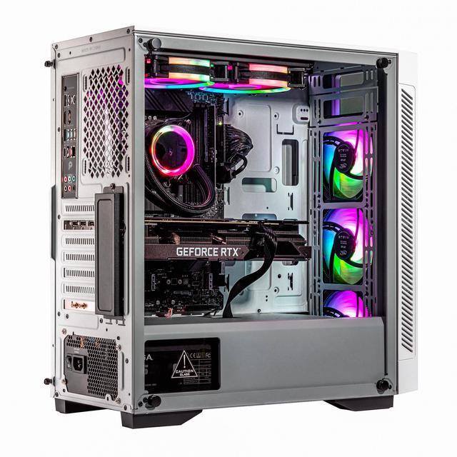 Velztorm Novux Gaming Desktop PC (Intel I5-12600K GeForce RTX 5070 16GB DDR5 1TB PCIe SSD + 2TB HDD 240mm AIO 750W PSU RJ-45 1 Display Port HDMI Win 11 Pro)