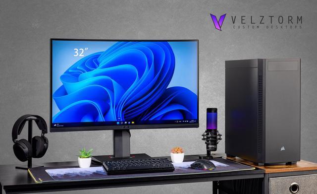 Velztorm Pallidux Workstation Business Desktop PC (Intel I5-12400 (Alder Lake) 6-Core Integrated GPU 32GB DDR4 1TB PCIe SSD + 2TB HDD (3.5) AC WiFi BT 5.1 Win11Pro) VELZ0055