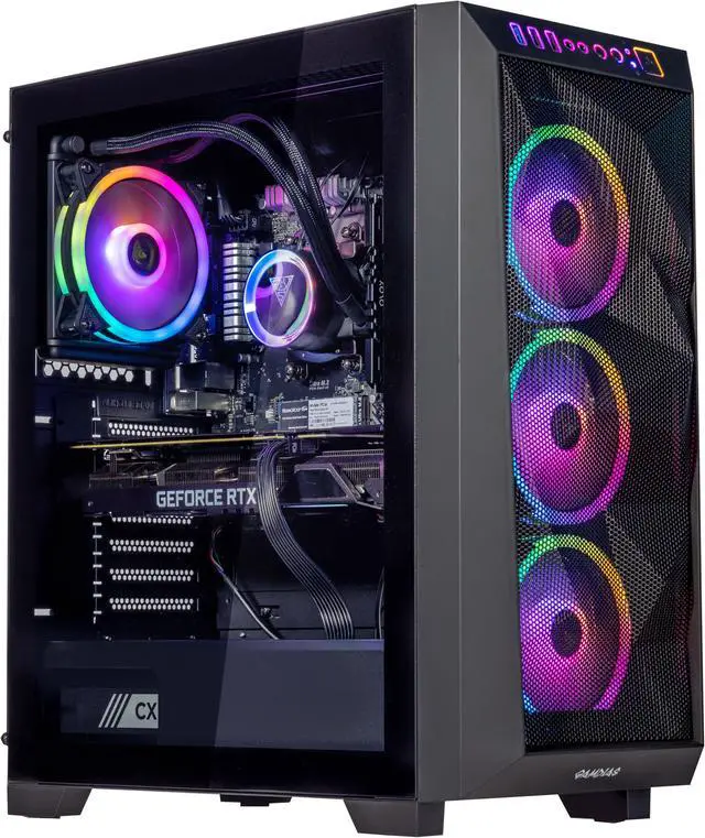 Velztorm Pilum Gaming Desktop PC (AMD Ryzen 7 - 3700X 8-Core GeForce RTX 3050 16GB RAM 1TB PCIe SSD + 1TB HDD (3.5) HDMI Display Port Win 10 Home)