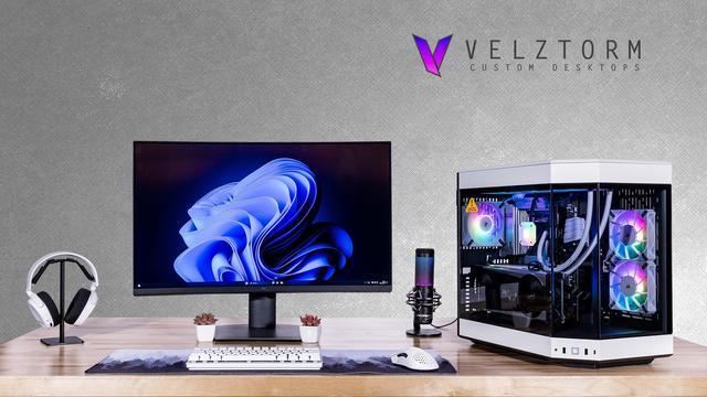 Velztorm Praetix 3D Custom Built Gaming Desktop PC (AMD Ryzen 7 9800X3D AMD Radeon RX 9060 XT 64GB DDR5 512GB PCIe SSD + 1TB HDD RGB Fans 360mm AIO 1000W PSU WiFi 7 Bluetooth 5.4 Win 11 Home)