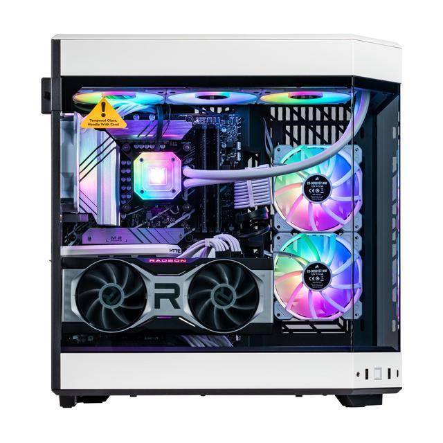 Velztorm Praetix Custom Built Gaming Desktop PC (Intel I9-14900K AMD Radeon RX 9060 XT 32GB DDR5 2TB PCIe SSD RGB Fans 360mm AIO 1000W PSU WiFi 6 Bluetooth 5.2 RJ-45 Win 11 Pro)