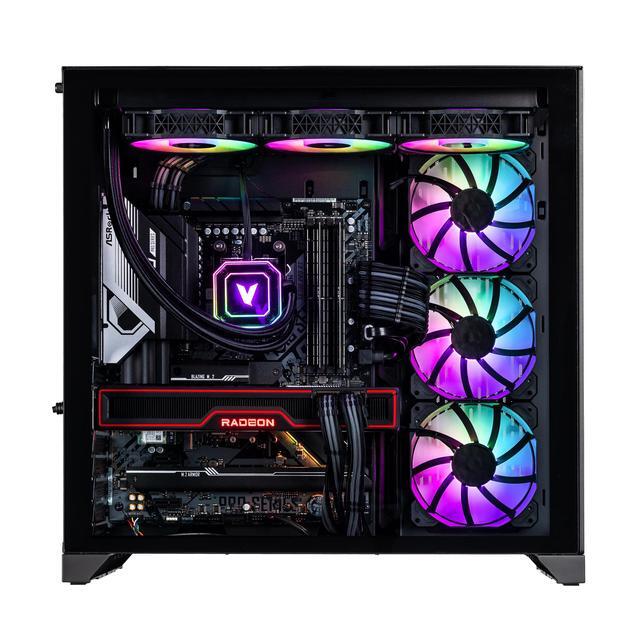 Velztorm Septex Custom Built Gaming Desktop PC (AMD Ryzen 7 7700X AMD Radeon RX 9060 XT 32GB DDR5 1TB PCIe SSD RGB Fans 360mm AIO 1000W PSU WiFi 6E Bluetooth 5.2 RJ-45 Win 11 Pro)