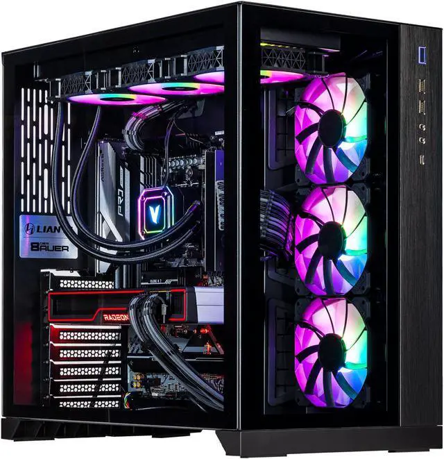 Velztorm Septex Custom Built Gaming Desktop PC (AMD Ryzen 7 7700X AMD Radeon RX 9060 XT 32GB DDR5 2TB PCIe SSD + 2TB HDD RGB Fans 360mm AIO 1000W PSU WiFi 6E Bluetooth 5.2 RJ-45 Win 11 Home)