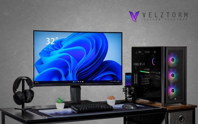 Velztorm Tentorix Custom PC Gaming Tower (240 Mm AIO AMD Ryzen 7 5800X3D 8-Core Radeon RX 6900 XT 16GB 16GB DDR4 1TB PCIe SSD + 1TB HDD (3.5) AC WiFi RGB Fans 750W PSU BT Win10H) VELZ0057