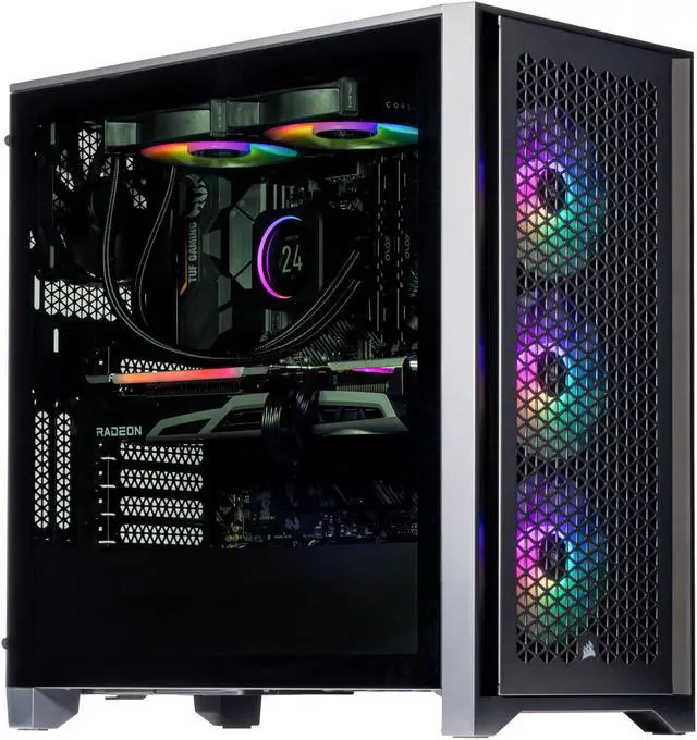 Velztorm Tentorix Custom PC Gaming Tower (240 mm AIO AMD Ryzen 7 5800X3D 8-Core Radeon RX 6900 XT 16GB 16GB DDR4 1TB PCIe SSD + 1TB HDD (3.5) AC WiFi RGB Fans 750W PSU BT Win10H) VELZ0057