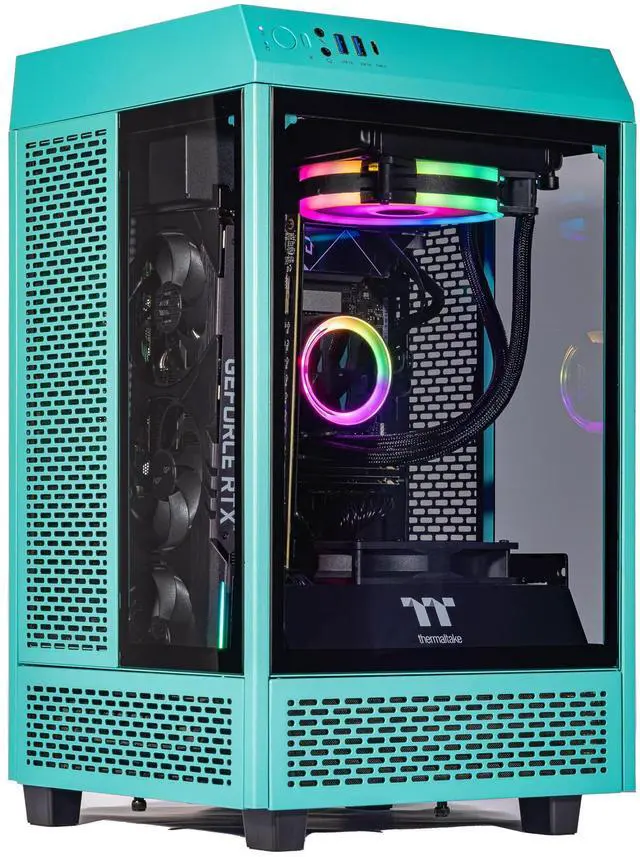 Velztorm Vertix Gaming Desktop PC (AMD Ryzen 7 5800X AMD Radeon RX 9060 XT 32GB DDR4 2TB PCIe SSD 120mm AIO 750W PSU Bluetooth 5.2 RJ-45 1 Display Port HDMI Win 11 Pro)