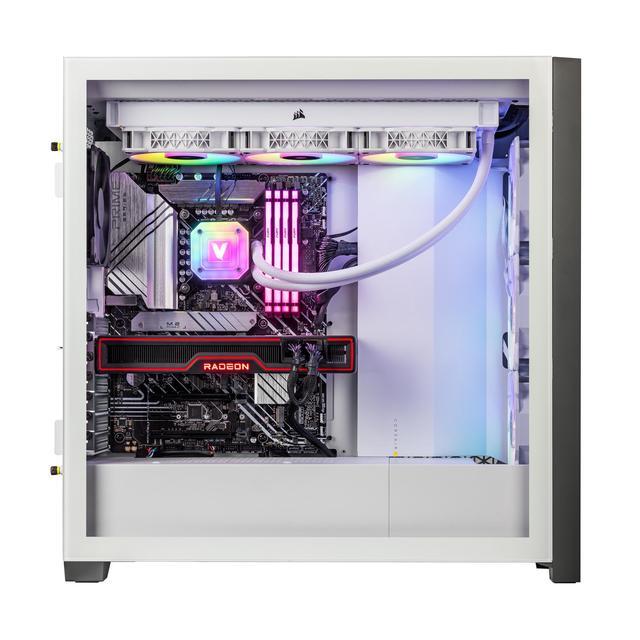 Velztorm White Aciex 13th Gen CTO Gaming Desktop (Intel I9-13900K 24-Core Radeon RX 6900 XT 16GB GDDR6 16GB DDR5 1TB PCIe SSD 360mmAIO RGB Fans 1000W PSU Win10H) VELZ0064