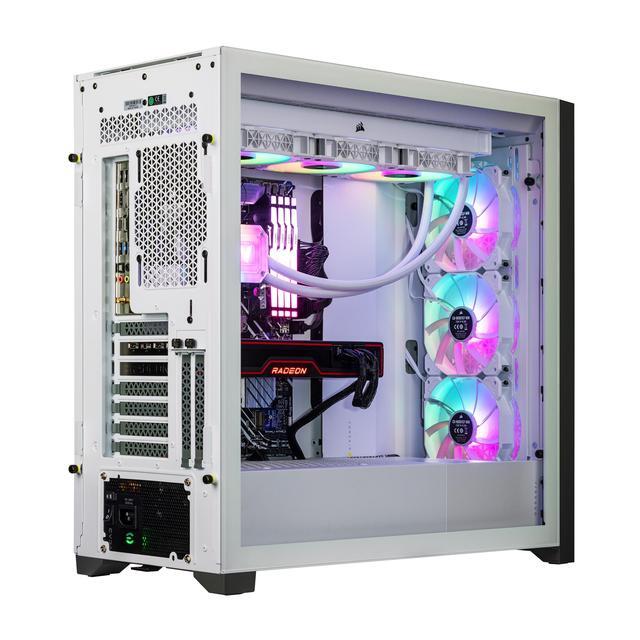 Velztorm White Aciex 13th Gen CTO Gaming Desktop (Intel I9-13900K 24-Core Radeon RX 6900 XT 16GB GDDR6 16GB DDR5 1TB PCIe SSD 360mmAIO RGB Fans 1000W PSU Win10H) VELZ0064
