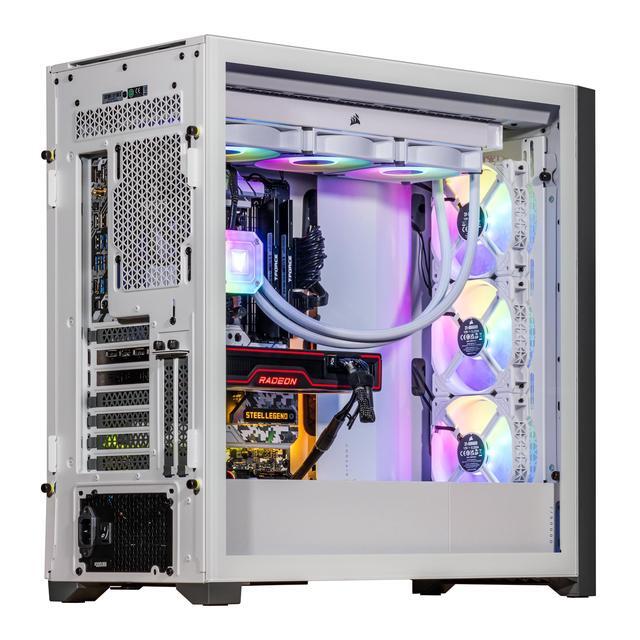 Velztorm White Aciex 3D Gaming Desktop PC (AMD Ryzen 7 7800X3D Radeon RX 6900 XT 16GB 16GB DDR5 1TB PCIe SSD 360mm AIO RGB Fans 1000W PSU WiFi 6 Win11Home) VELZ0078