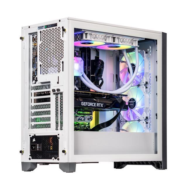 Velztorm White Armix Custom Built Gaming Desktop PC (AMD Ryzen 9 7900X GeForce RTX 5080 32GB DDR5 2TB PCIe SSD RGB Fans 240mm AIO 1000W PSU WiFi 6E Bluetooth 5.2 2 RJ-45 Win 11 Home)