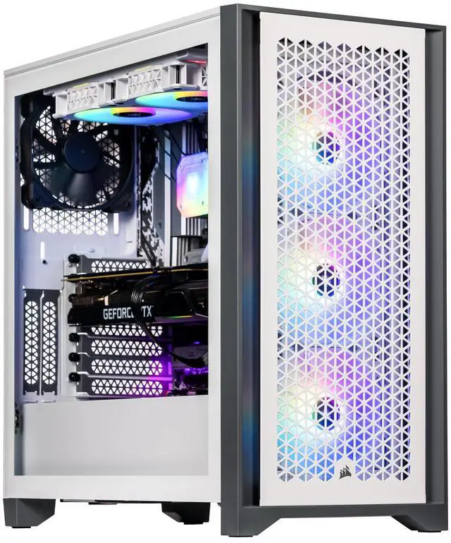 Velztorm White Armix Custom Built Gaming Desktop PC (AMD Ryzen 9 7900X GeForce RTX 5080 64GB DDR5 2TB PCIe SSD + 6TB HDD RGB Fans 240mm AIO 1000W PSU WiFi 6E Bluetooth 5.2 Win 11 Pro)