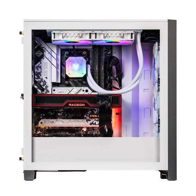 Velztorm White Armix Prebuilt Gaming Desktop PC (AMD Ryzen 9 7900X 12-Core 4.7GHz Radeon RX 6900 XT 16GB 16GB DDR5 1TB PCIe SSD 240mm AIO 1000W PSU Killer Wifi 6E Win11Home)