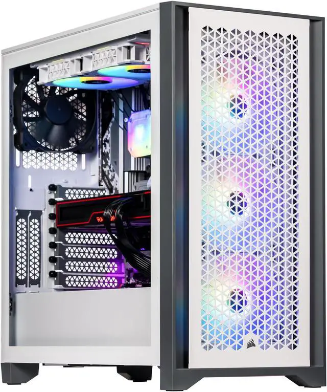 Velztorm White Armix Prebuilt Gaming Desktop PC (AMD Ryzen 9 7900X 12-Core 4.7GHz Radeon RX 6900 XT 16GB 16GB DDR5 1TB PCIe SSD 240mm AIO 1000W PSU Killer Wifi 6E Win11Home)