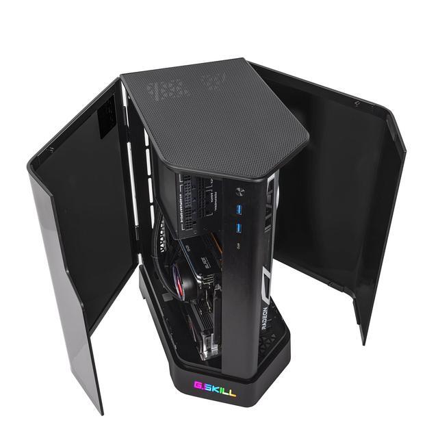 Velztorm Zenix Custom Built Gaming Desktop PC (AMD Ryzen 5 5600X AMD Radeon RX 9060 XT 32GB DDR4 2TB PCIe SSD 240mm AIO 750W PSU Bluetooth 5.2 RJ-45 1 Display Port HDMI Win 11 Home)
