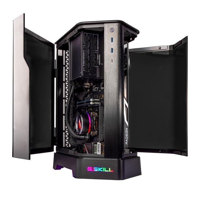Velztorm Zenix Custom Built Gaming Desktop PC (AMD Ryzen 5 5600X AMD Radeon RX 9060 XT 64GB DDR4 2TB PCIe SSD + 2TB HDD 240mm AIO 750W PSU Bluetooth 5.2 RJ-45 1 Display Port Win 11 Home)