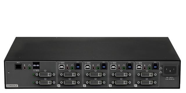 Vertiv Avocent 4-Port Dual-Head DVI-I 4K Ultra HD KVM Switch (SV340)