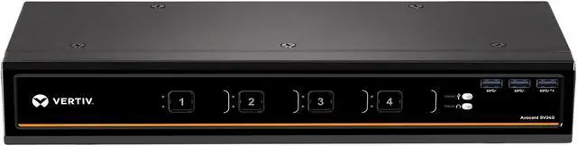 Vertiv Avocent 4-Port Dual-Head DVI-I 4K Ultra HD KVM Switch (SV340)