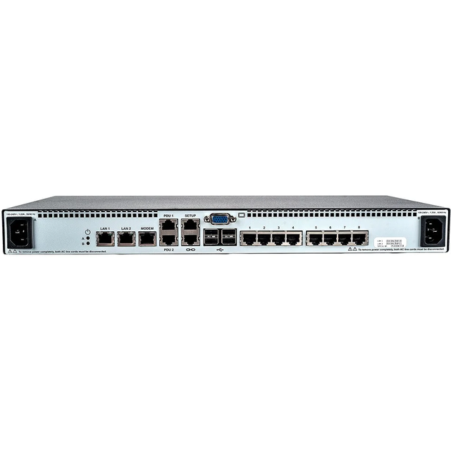 Vertiv Avocent MPU KVM Switch - 8 Port - 1 Digital Path - Dual AC Power - TAA MPU108EDAC-400