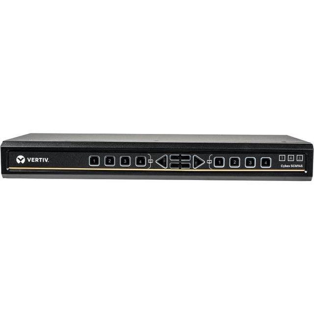 Vertiv Avocent Vertiv SwitchView Desktop KVM 4 Port Single Head Monitor Vertiv SwitchView Desktop KVM KVM Switchbox 4 Port Dual Head Monitor Universal Connector TAA Compliant (SCM145DPH-400)
