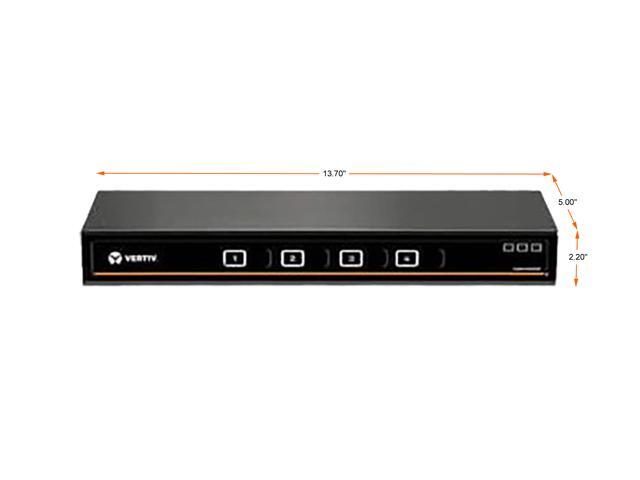 Vertiv SC940DPH-400 Cybex SC900 Secure KVM Dual Head 4 Port Universal DisplayPort NIAP Version 4.0 Certified - Secure Desktop KVM Switches