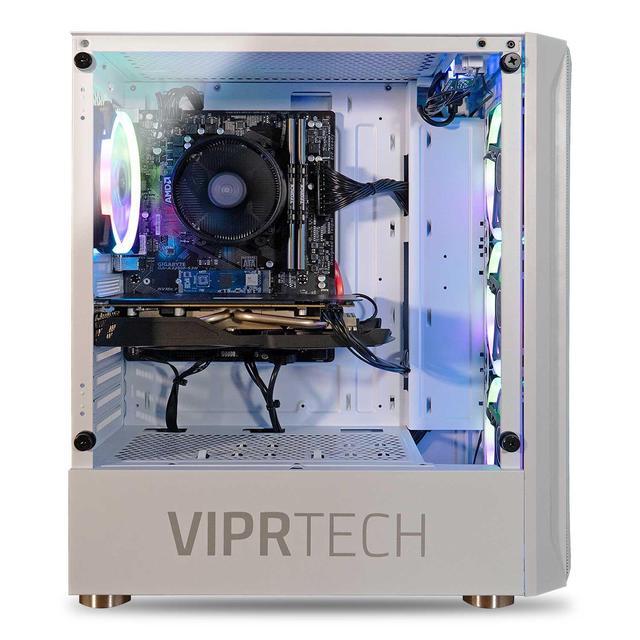 ViprTech Avalanche 2.0 Gaming PC Computer Desktop - AMD Ryzen 7 (4.1Ghz Turbo) AMD Radeon RX 580 8GB 32GB DDR4 3200 1TB NVMe SSD 700W PSU VR-Ready RGB WiFi Black